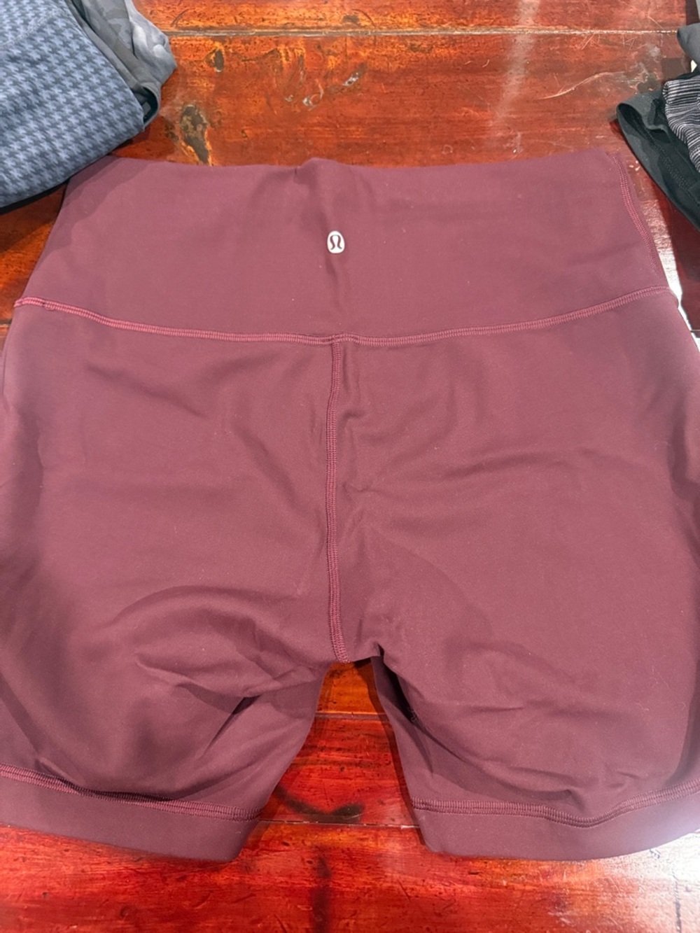 lululemon athletica High-Rise Maroon Bike Shorts